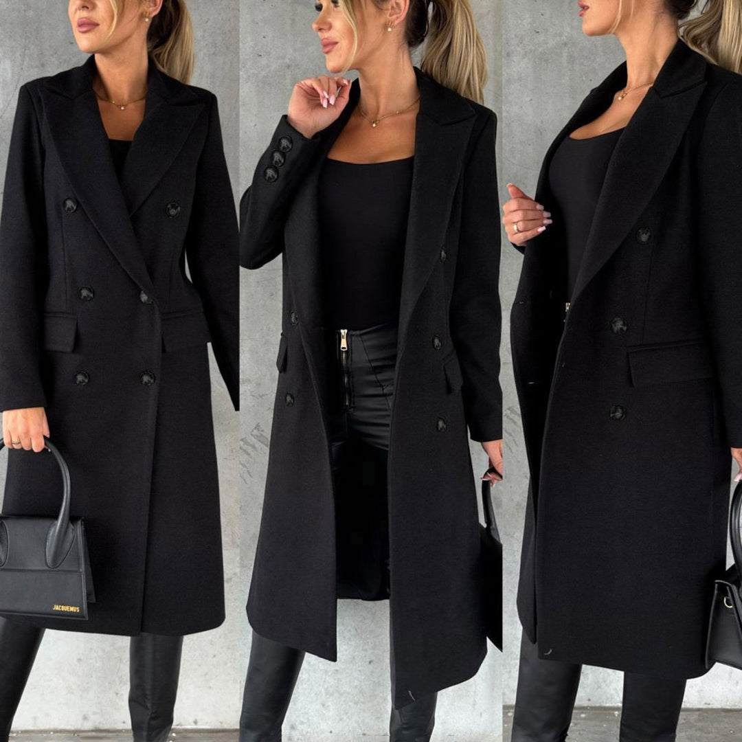 Women's Buttoned Winter Overcoat