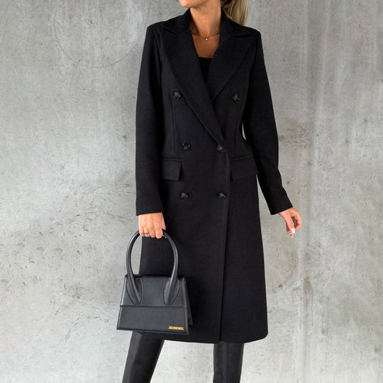 Women's Buttoned Winter Overcoat