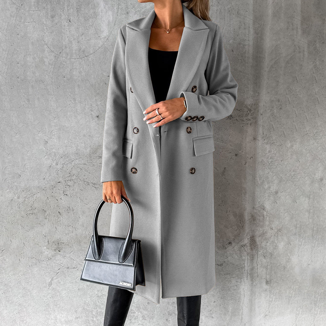 Women's Buttoned Winter Overcoat