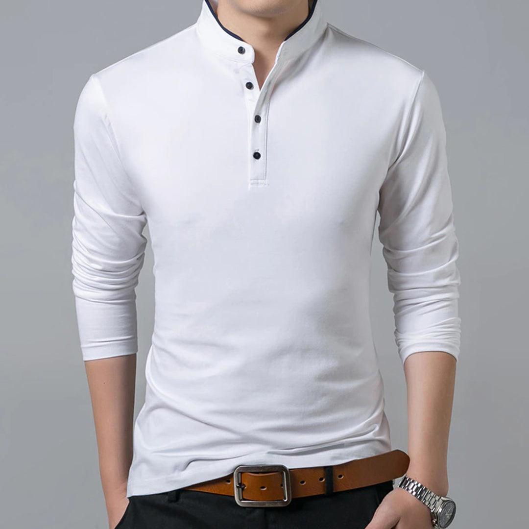 Men's Slim Fit Long Sleeve Top