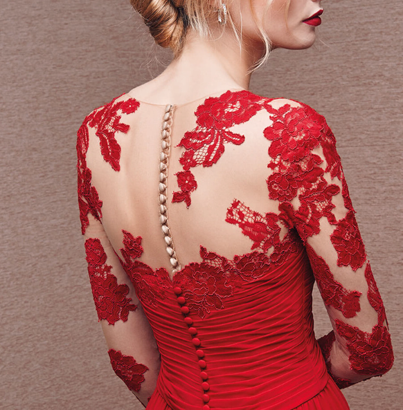 Womens 3/4 Sleeve Maxi Wedding Guest Dress