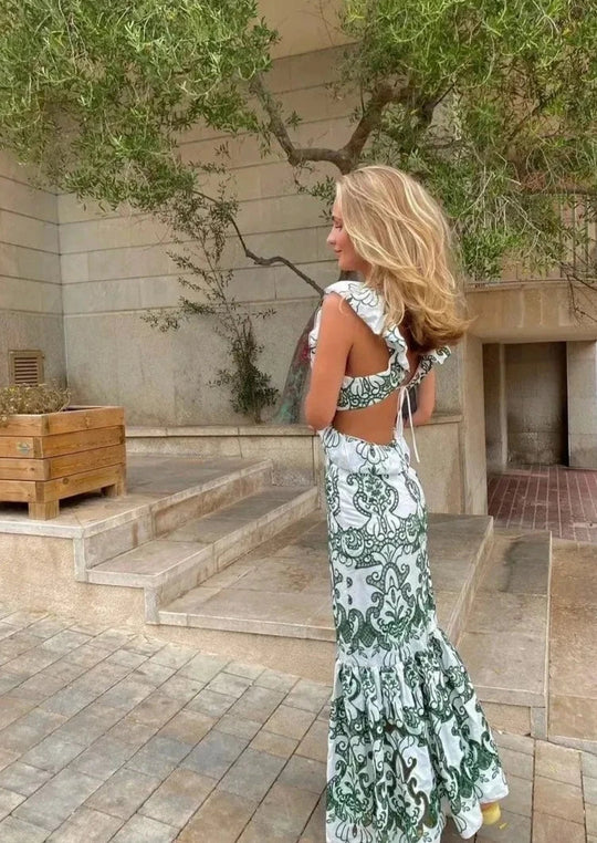 Women's Backless Maxi Summer Dress