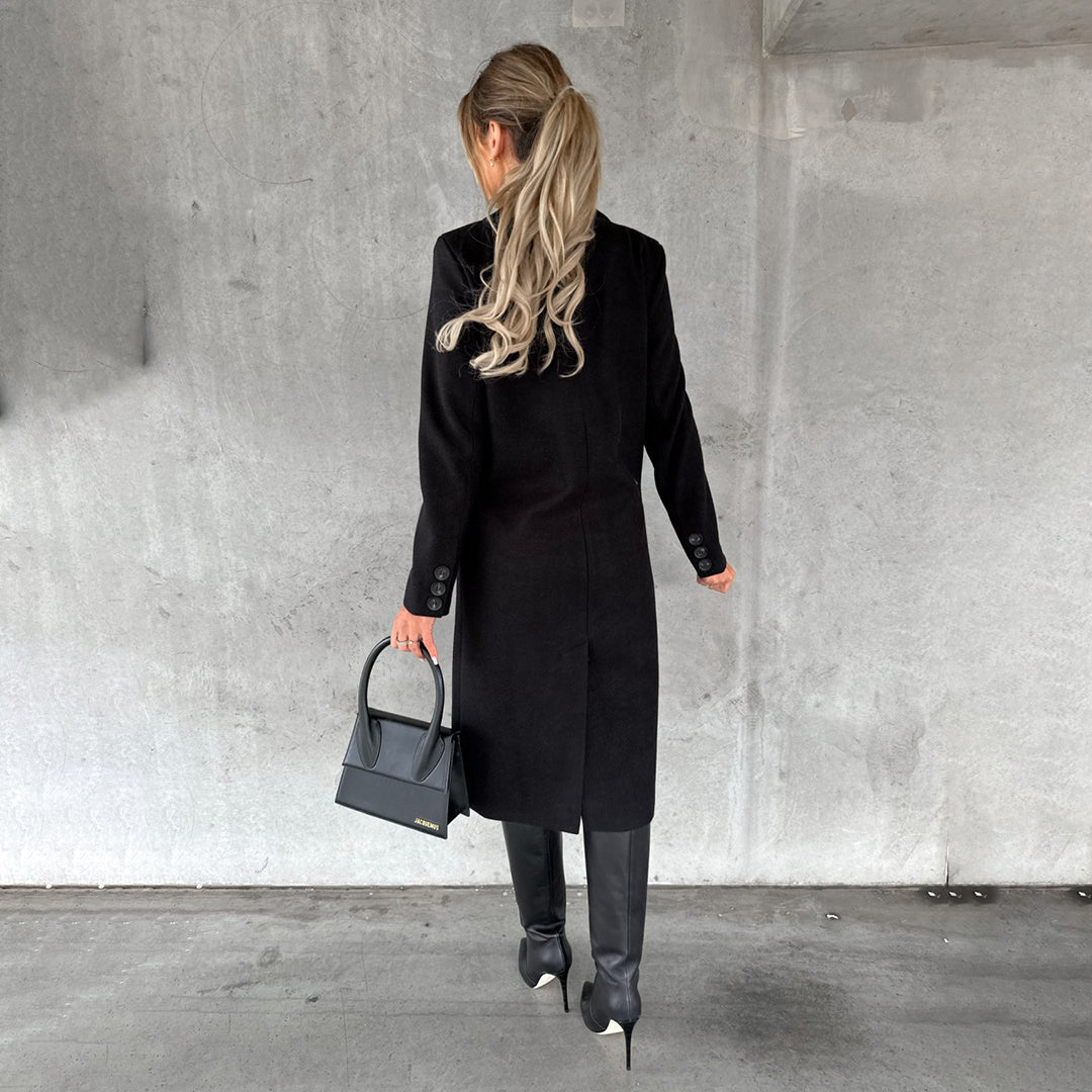 Women's Buttoned Winter Overcoat