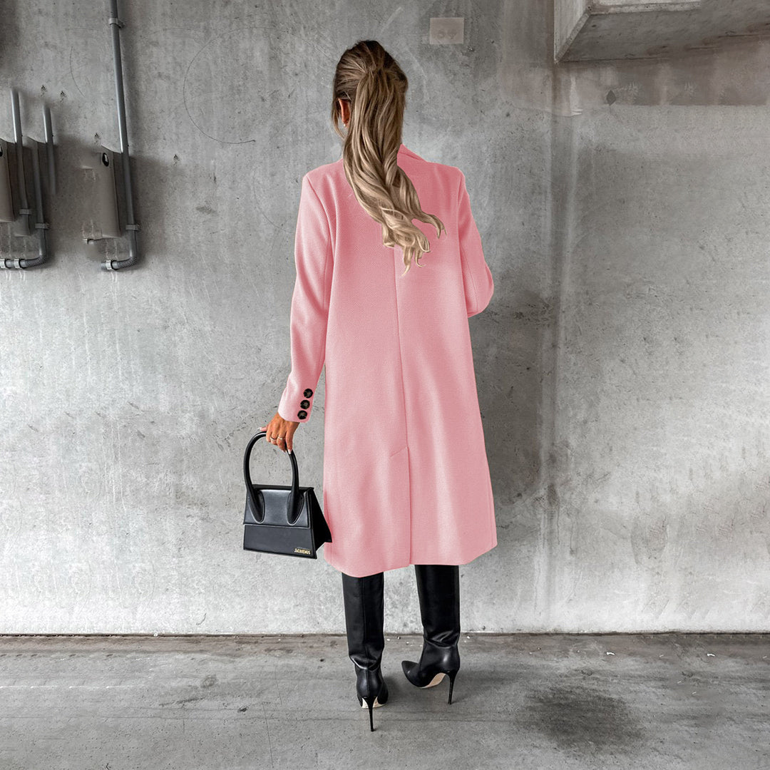 Women's Buttoned Winter Overcoat