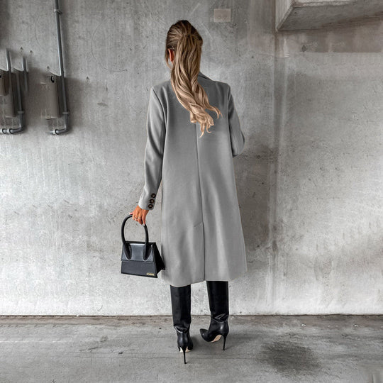 Women's Buttoned Winter Overcoat