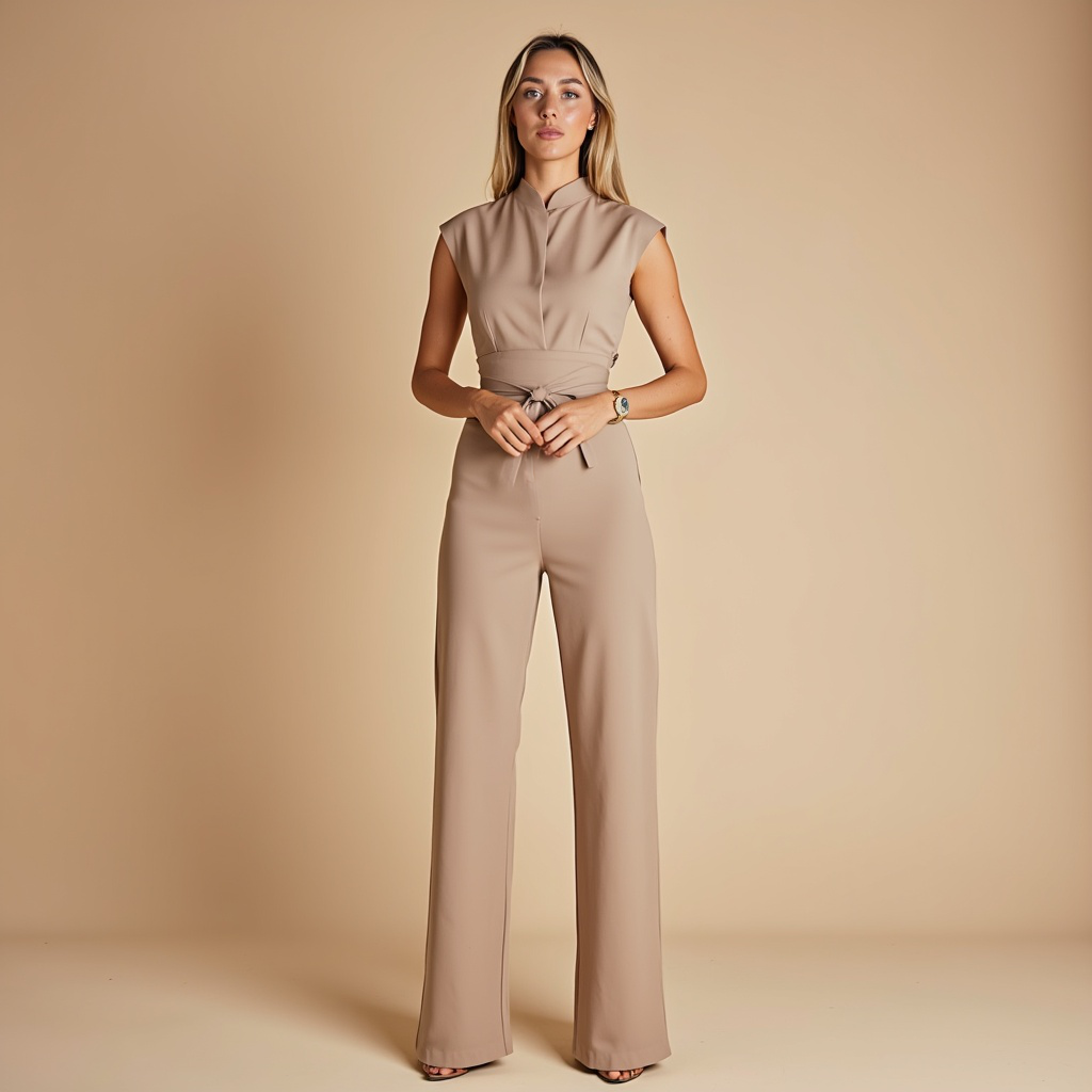 Women's Classic Sleeveless Jumpsuit