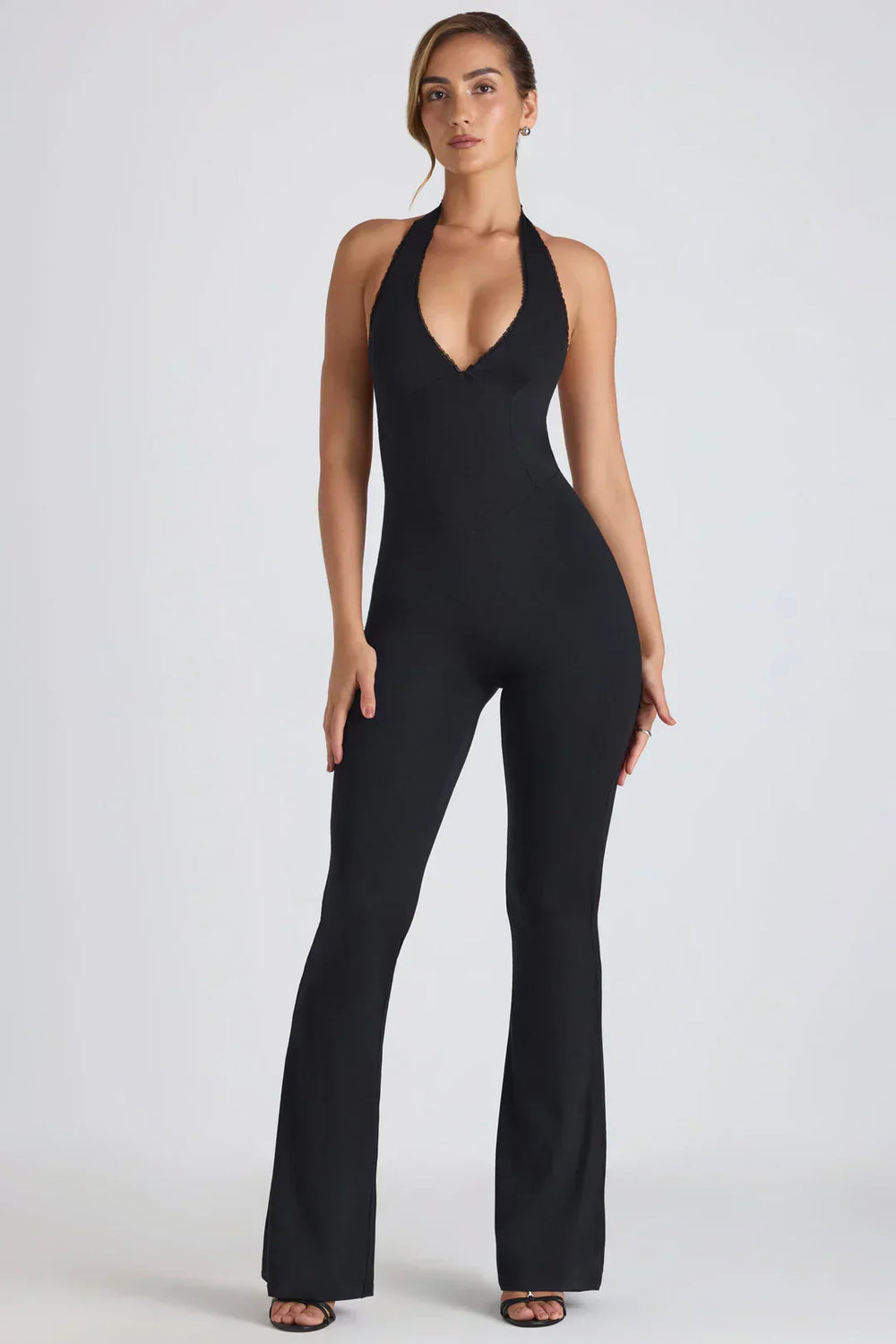 Women's Halter Backless Jumpsuit