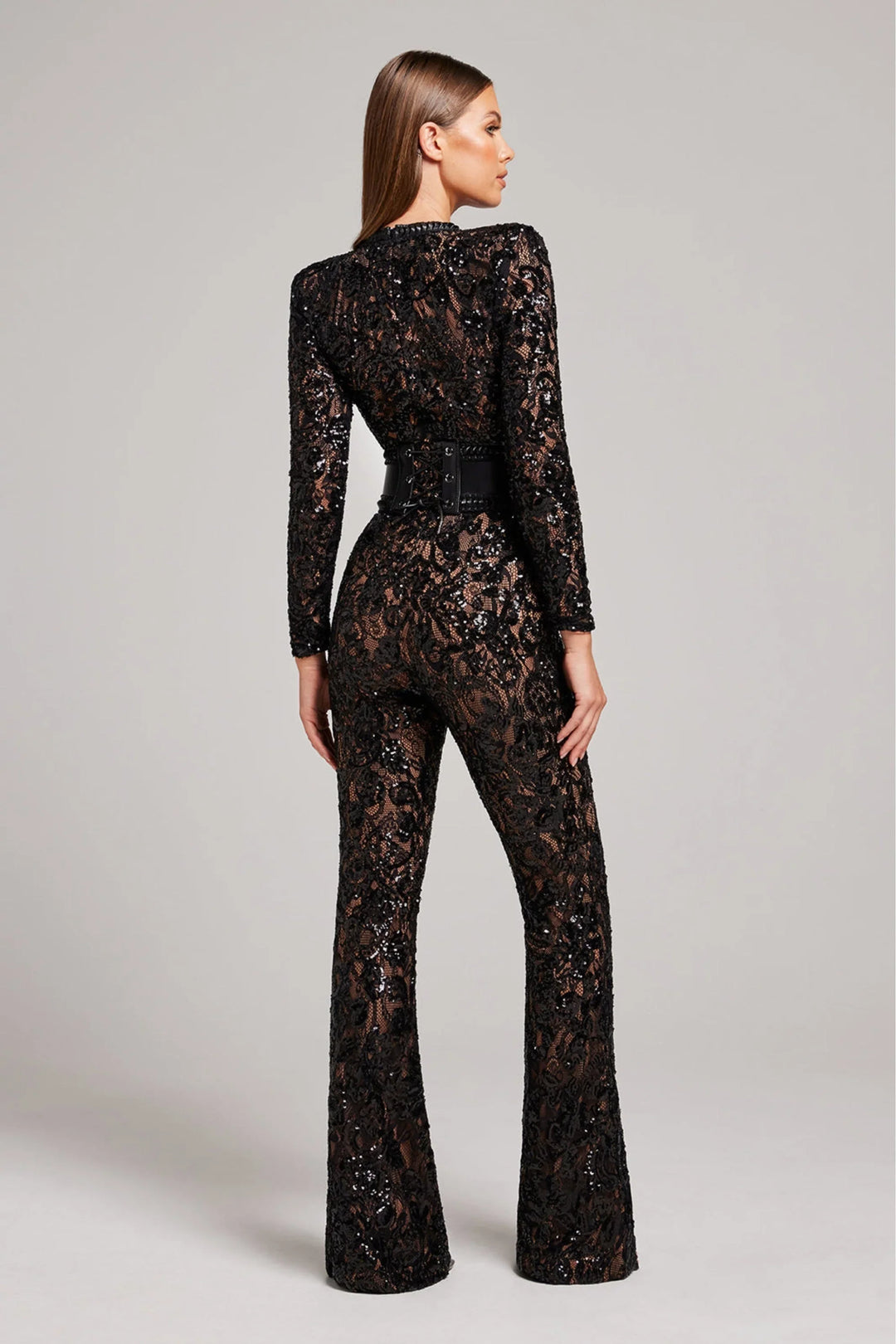 Women's Long Sleeve Lace Jumpsuit
