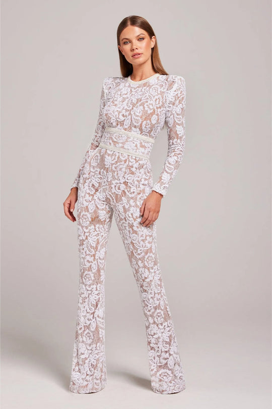 Women's Long Sleeve Lace Jumpsuit