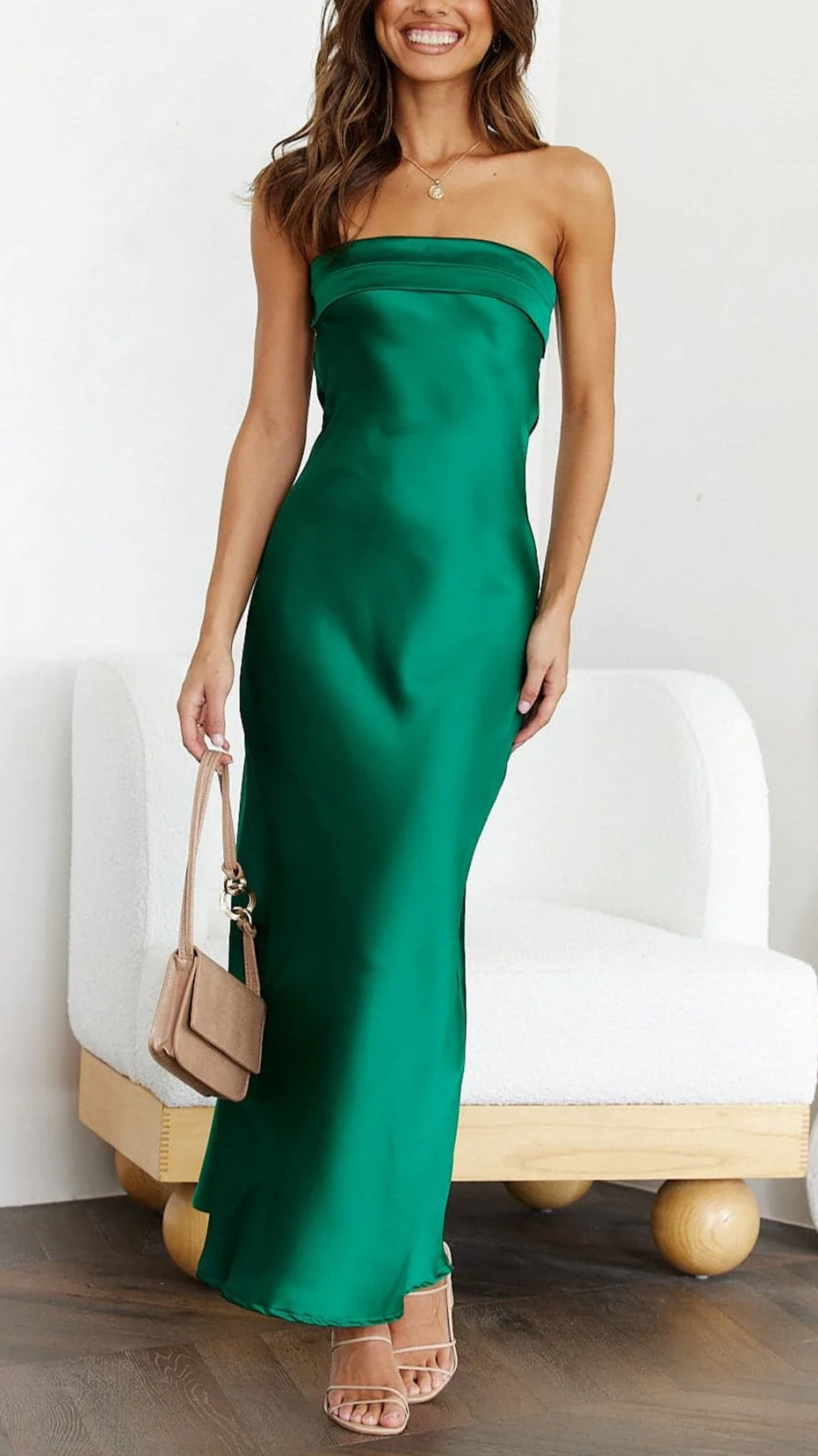 Women's Maxi Slip Wedding Guest Dress
