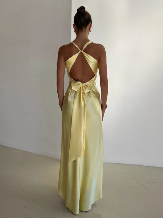 Women's Sleeveless Wedding Guest Maxi Dress