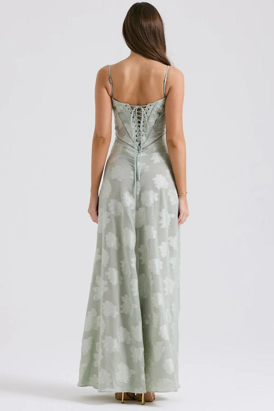 Women's Spaghetti Strap Maxi Wedding Guest Dress