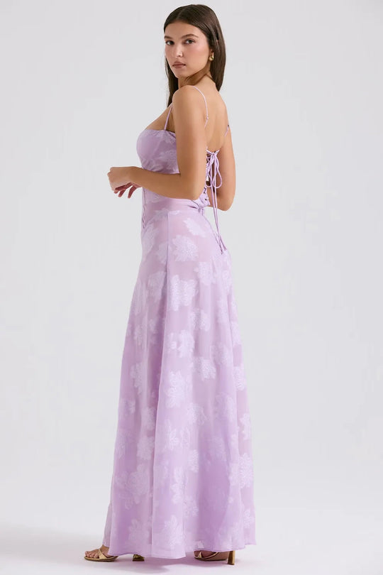 Women's Spaghetti Strap Maxi Wedding Guest Dress
