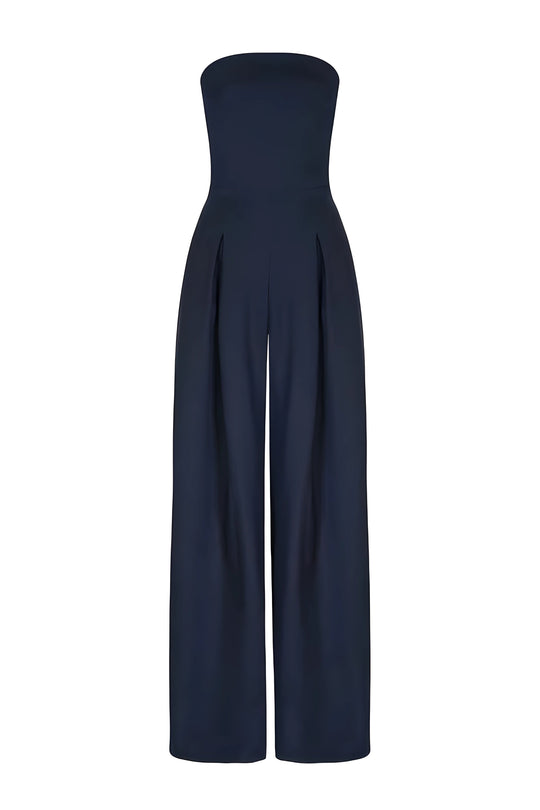 Women's Strapless Jumpsuit with Pockets