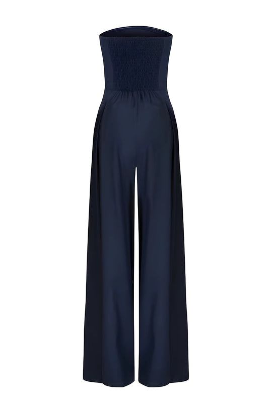 Women's Strapless Jumpsuit with Pockets