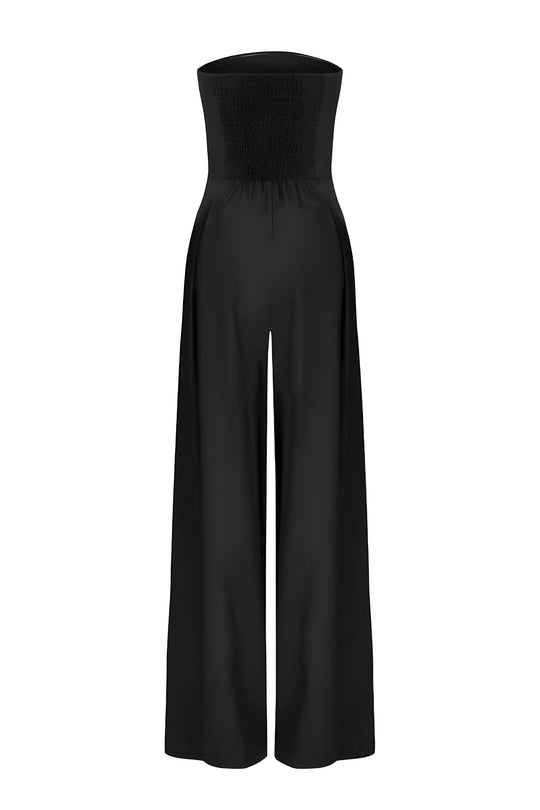Women's Strapless Jumpsuit with Pockets