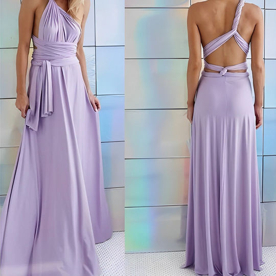 Women's Wrap Maxi Wedding Guest Dress