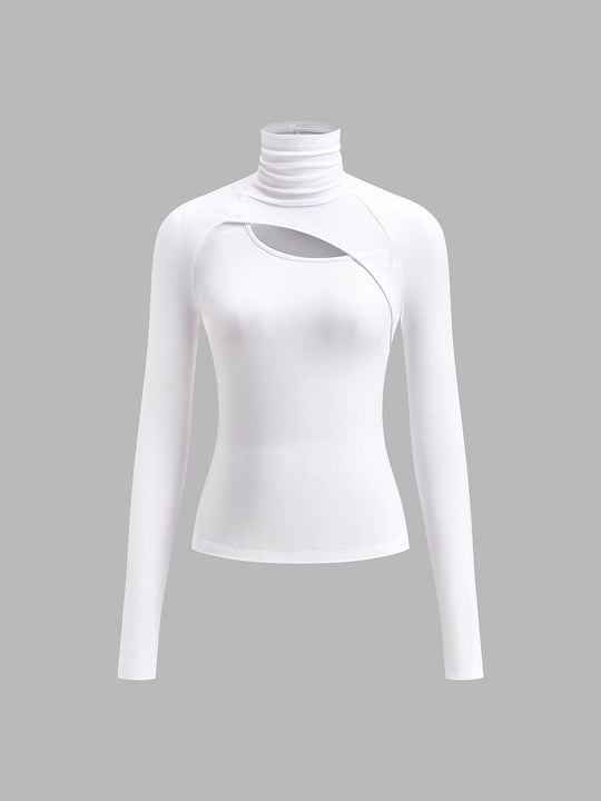 Olivia | Cutout Turtleneck Top