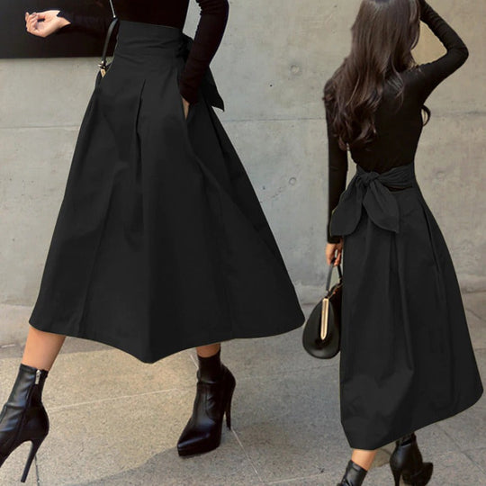 Women's High Waist Midi Skirt