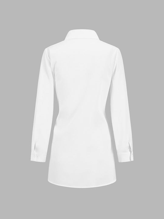Chloe | Tie-Waist Button-Down Shirt