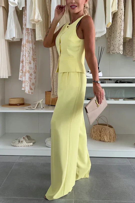 Rebecca | Button-Front Co-Ord Two-Piece Set