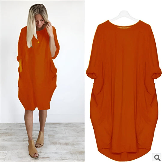 Danielle | Pockets Side Slit Dress
