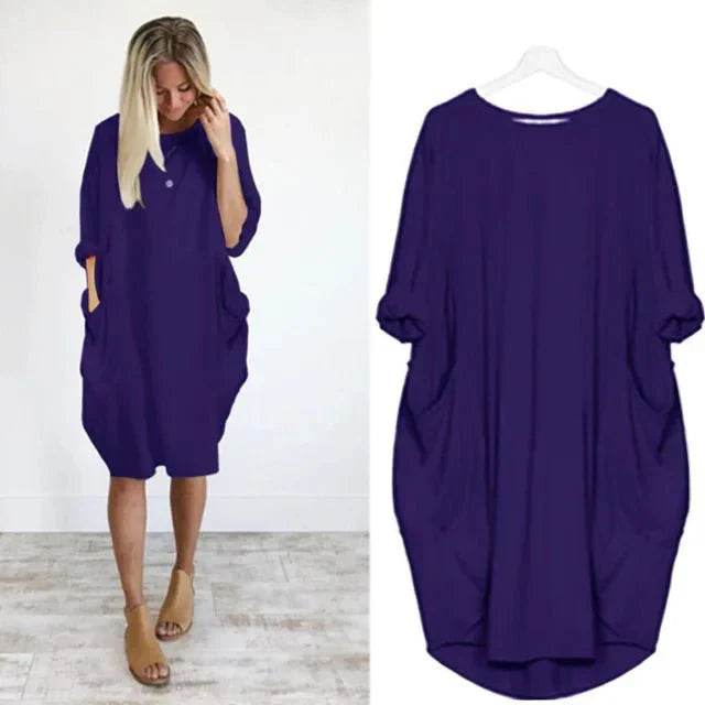 Danielle | Pockets Side Slit Dress