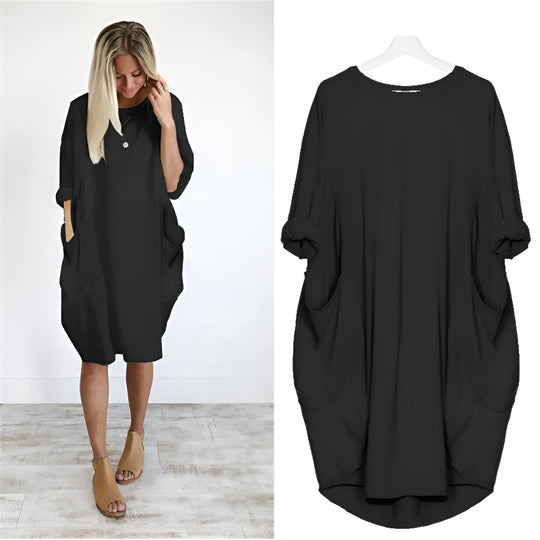 Danielle | Pockets Side Slit Dress