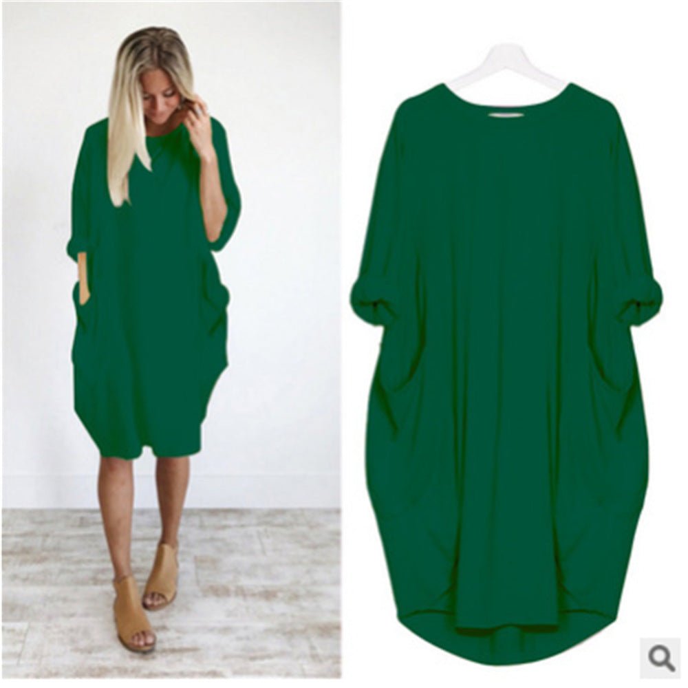 Danielle | Pockets Side Slit Dress