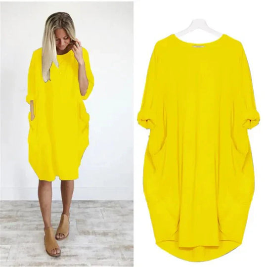 Danielle | Pockets Side Slit Dress