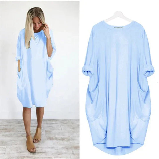 Danielle | Pockets Side Slit Dress