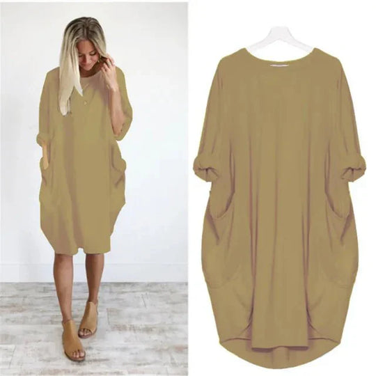 Danielle | Pockets Side Slit Dress