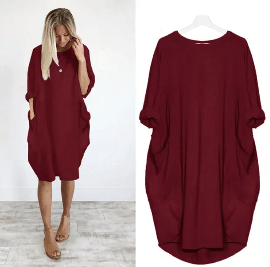 Danielle | Pockets Side Slit Dress