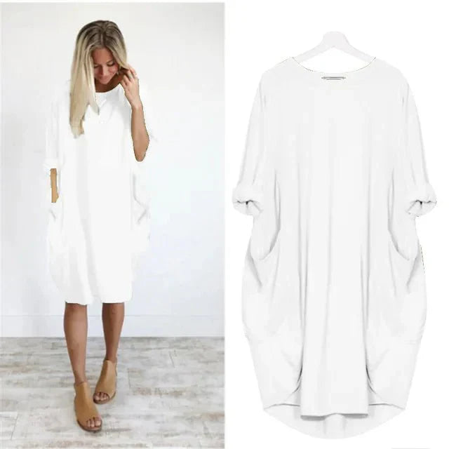 Danielle | Pockets Side Slit Dress