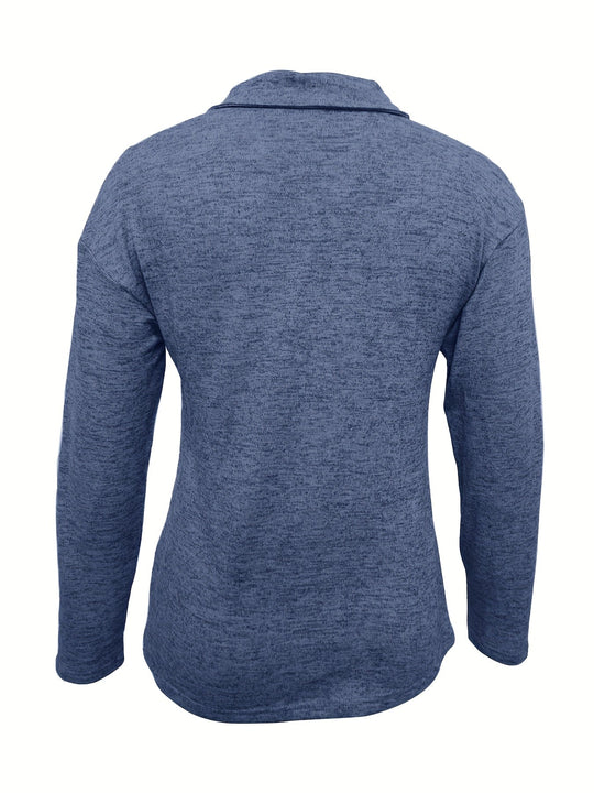 Victoria | Half-Zip Long Sleeve Top