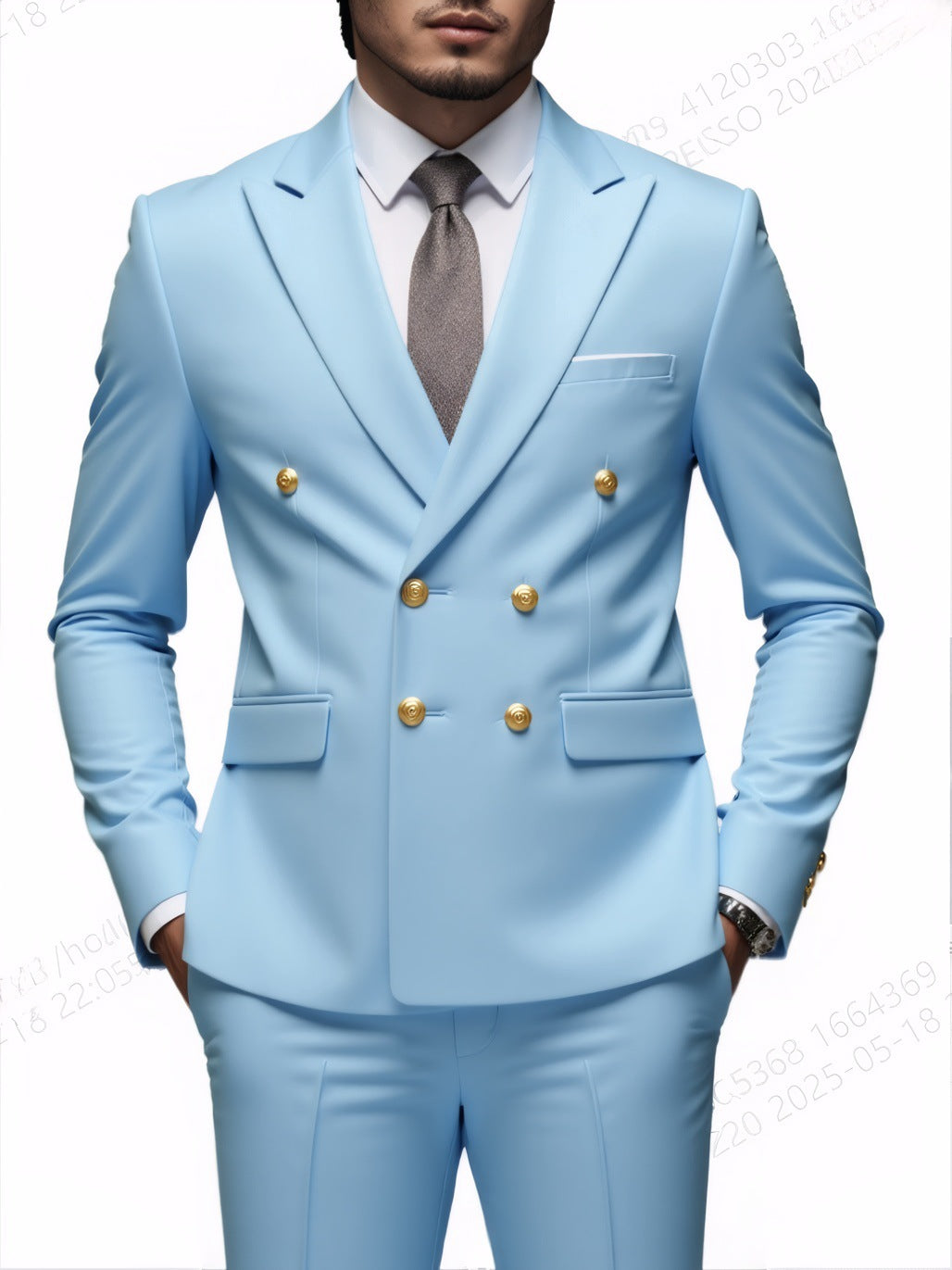 Men’s 2-Piece Double Breasted Suit