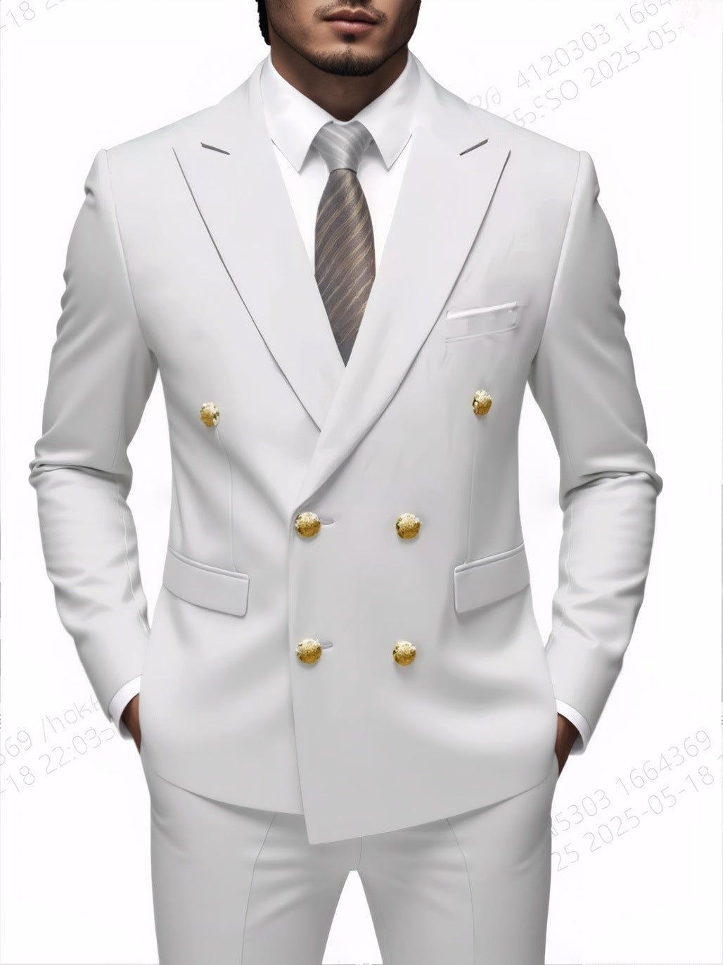 Men’s 2-Piece Double Breasted Suit