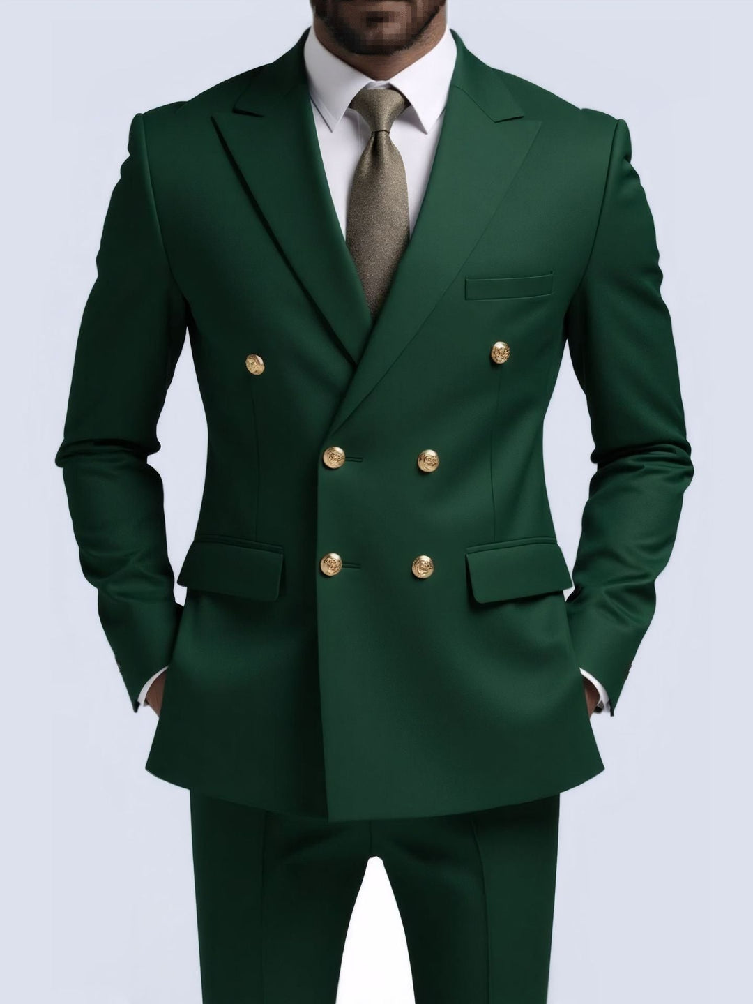 Men’s 2-Piece Double Breasted Suit