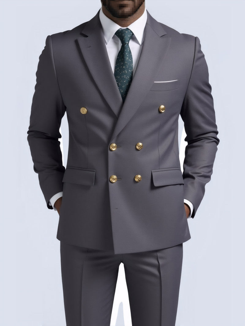 Men’s 2-Piece Double Breasted Suit