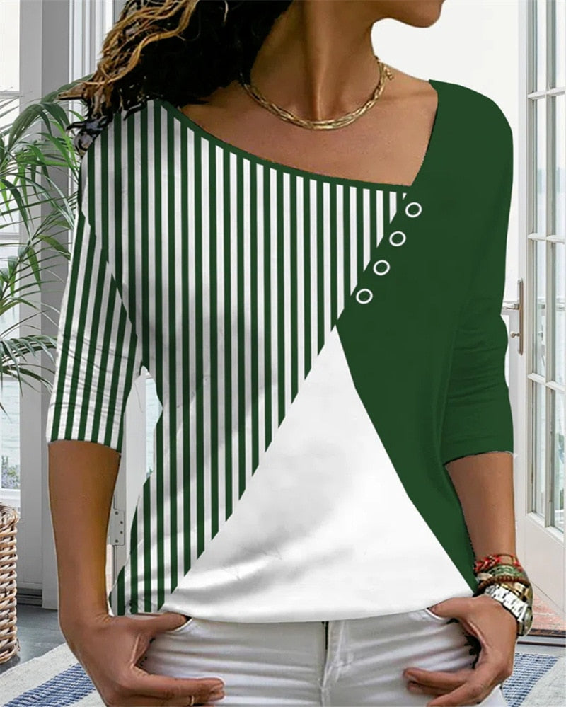 Women's Three Quarter Sleeve Casual Top
