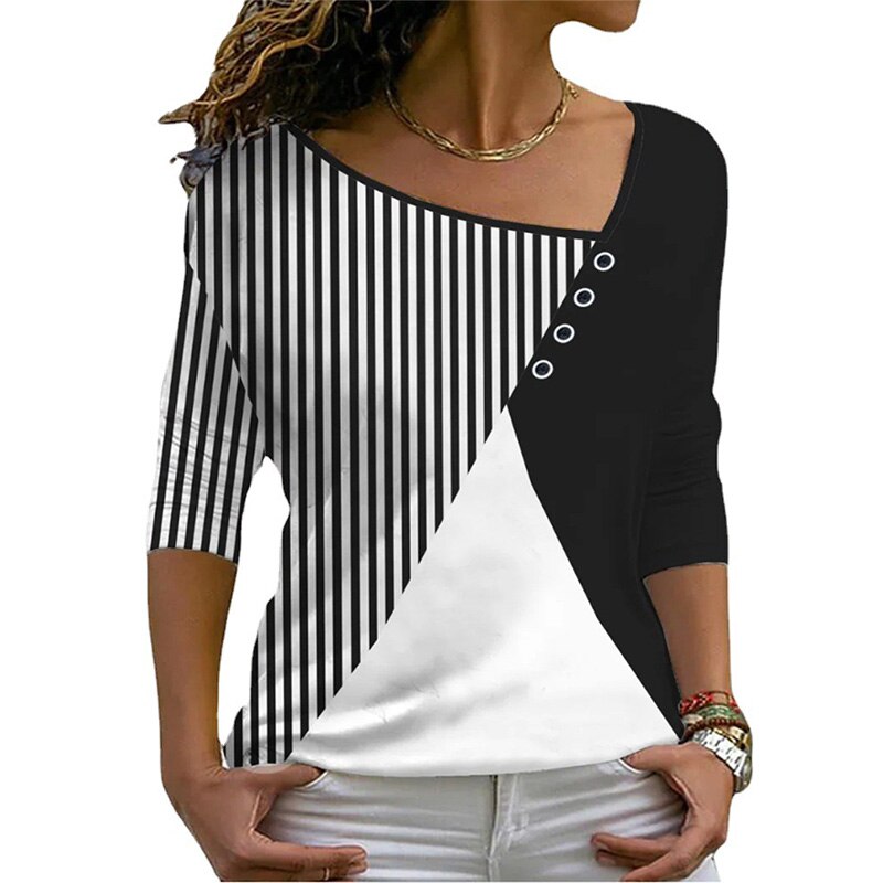 Women's Three Quarter Sleeve Casual Top