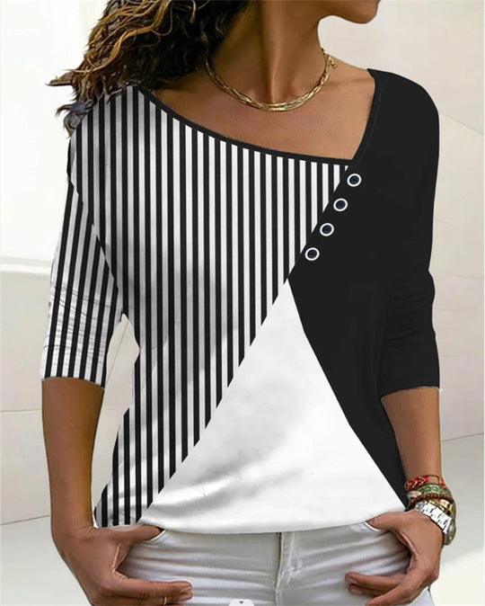 Women's Three Quarter Sleeve Casual Top
