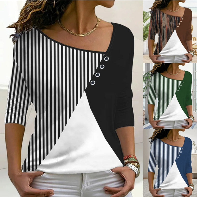Women's Three Quarter Sleeve Casual Top