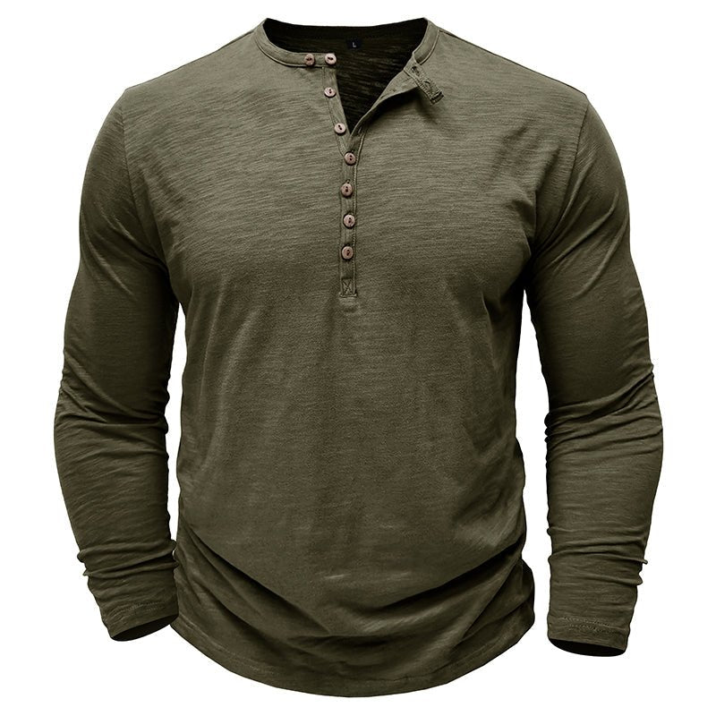 Callum | Casual Henley Shirt
