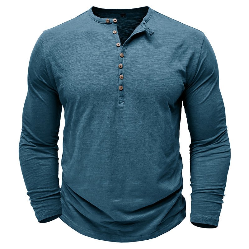 Callum | Casual Henley Shirt
