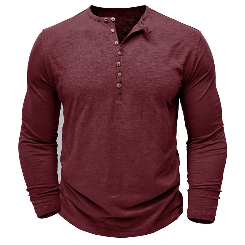 Callum | Casual Henley Shirt
