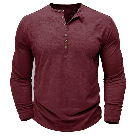 Callum | Casual Henley Shirt