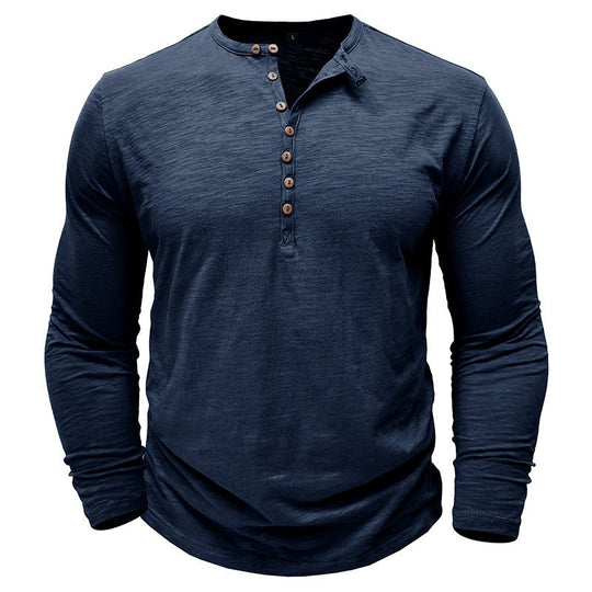 Callum | Casual Henley Shirt