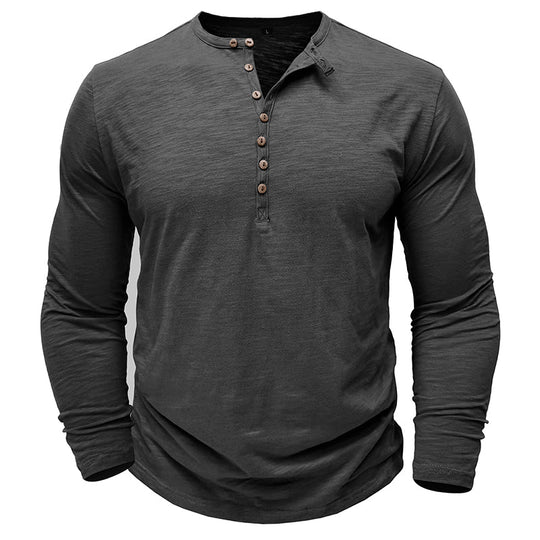 Callum | Casual Henley Shirt