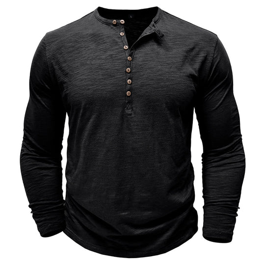 Callum | Casual Henley Shirt